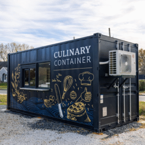 20′ Shipping Container + Kitchen